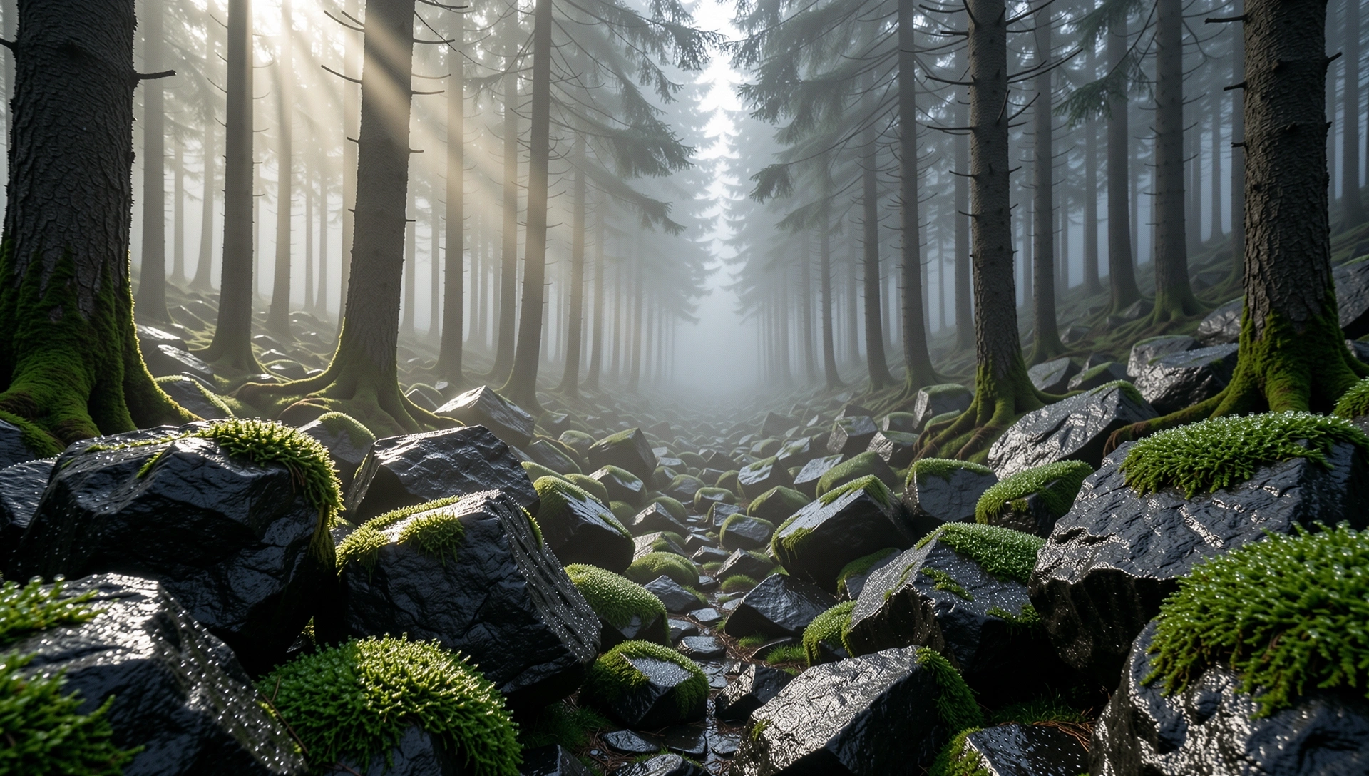 Morgendlicher Nebel im Schwarzwald